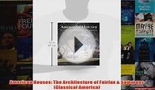 Download PDF American Houses The Architecture of Fairfax