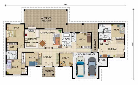 Beautiful House Layout And