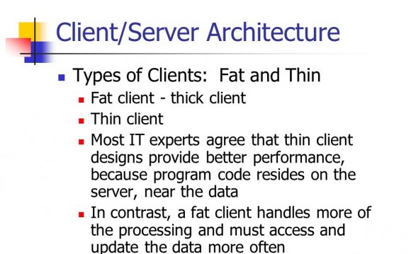 Client Server Architecture types