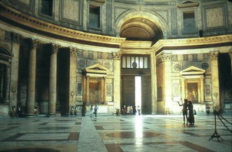 Image: A lasting attraction — Every day hundreds of visitors enter the Pantheon through its grand doors and into its exquisite symmetry.