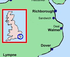 Kent as it owuld have looked as the time of the Roman invasion