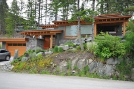 Modern West Coast home at Whistler; Photo by Jeff Kuly