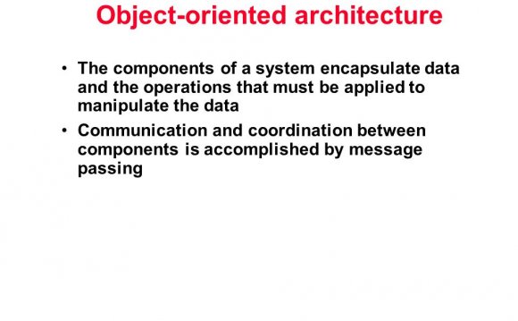 Object Oriented Architecture