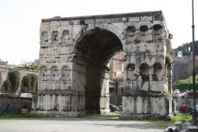 The 4th century CE Arch of Janus, Rome.