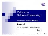 Software architecture Patterns