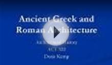 Ancient Greek and Roman Architecture