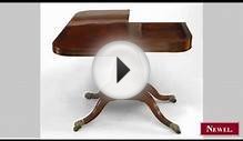 Antique American Federal style (19th Cent) mahogany flip