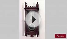 Antique French Victorian Gothic Revival mahogany barometer