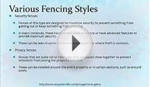 Various Types Of Fences For Houses